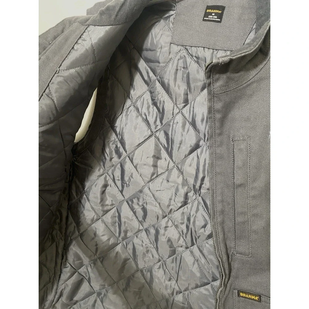 Men's Work Vest Durable Utility Quilted Rugged Pockets Workwear Carhartt Style‎